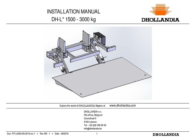 Dhollandia DH-L Series installation manual