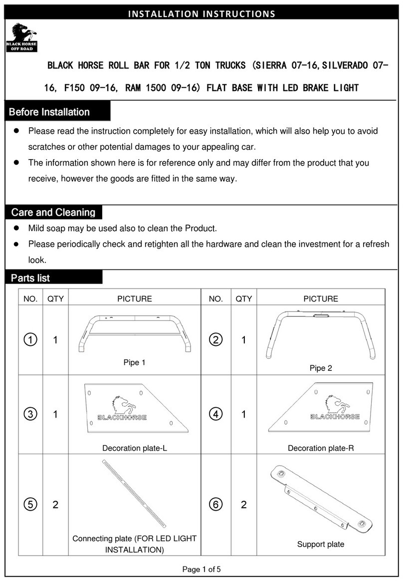 Black Horse RB001BK User manual
