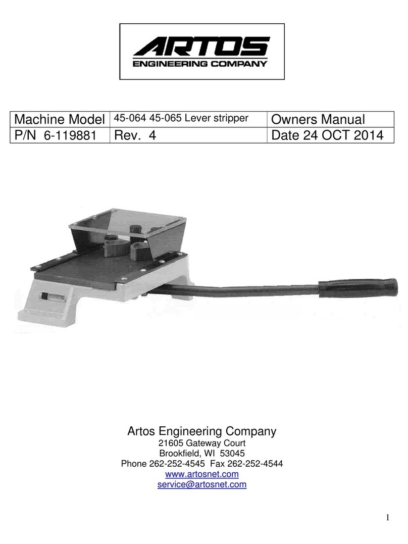 Artos 45-064 owner's manual