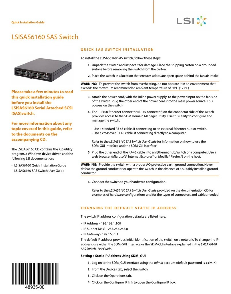 LSI LSISAS6160 User manual