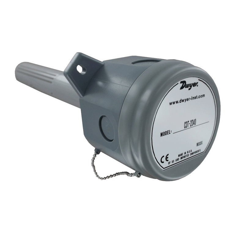 Dwyer Instruments CDT Series Installation and operating instructions