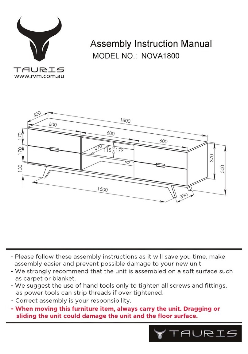 Taurus NOVA1800 Assembly & instruction manual