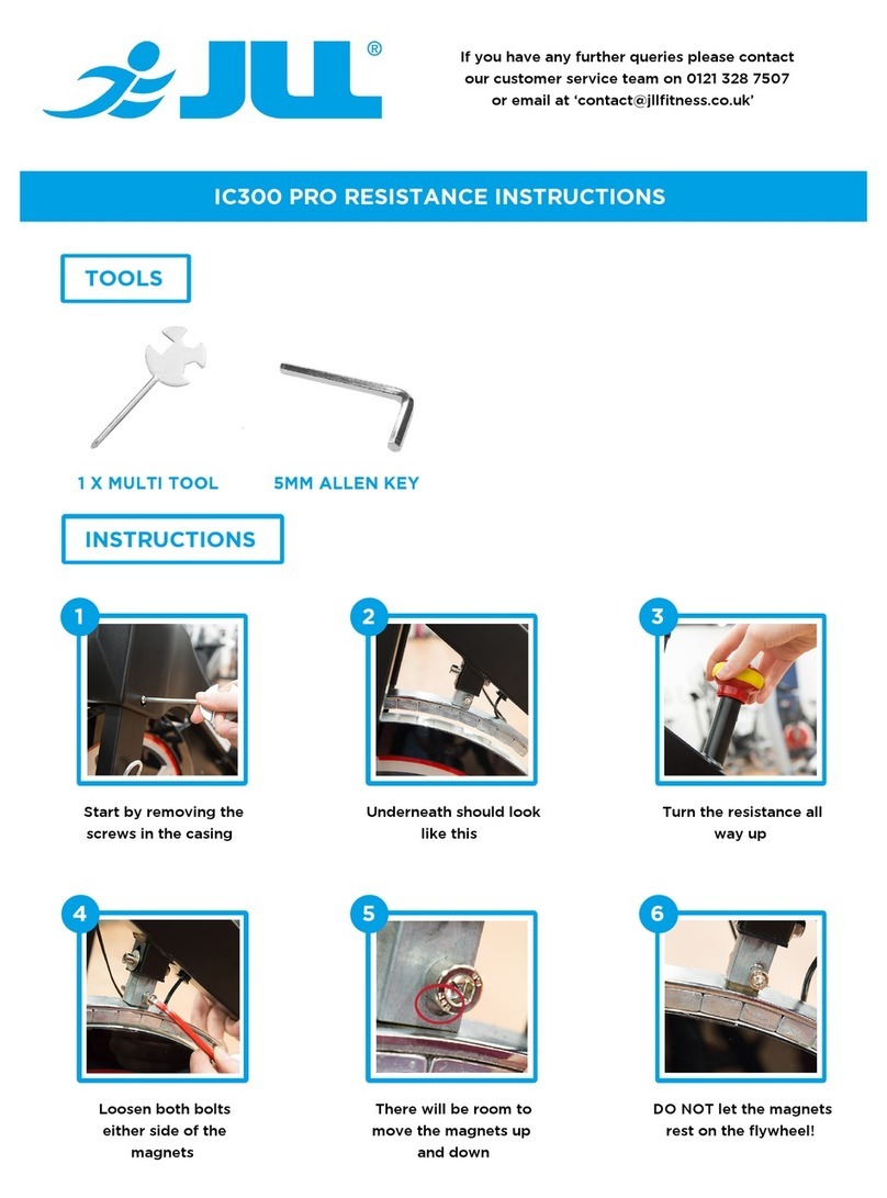 JLL Indoor Cycling IC300 Pro User manual