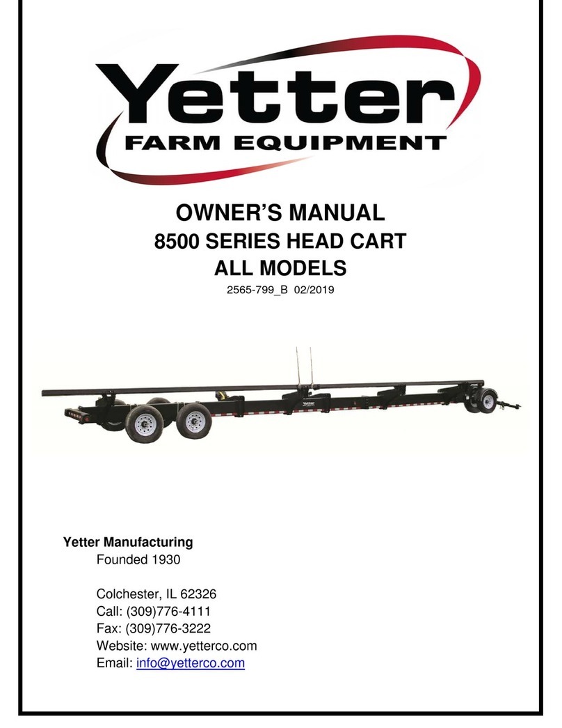 Yetter 8500 SERIES User manual
