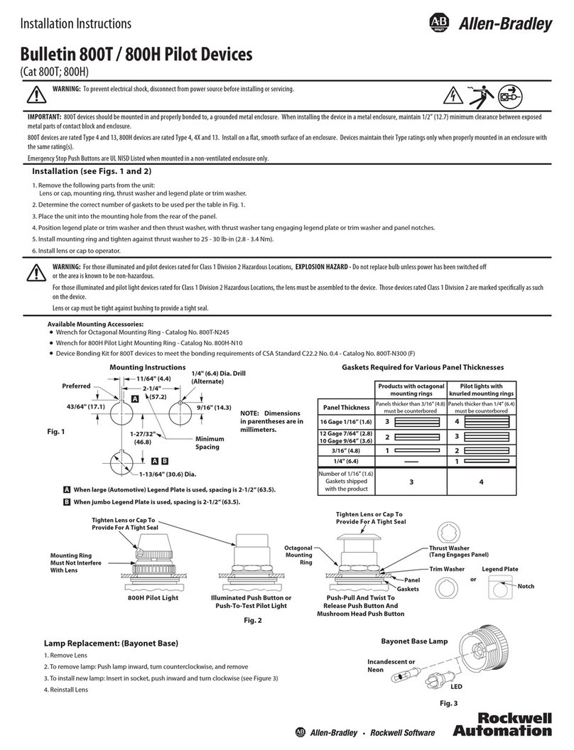 Allen-Bradley PanelView 800 User manual Allen-Bradley PanelView 800 User manual