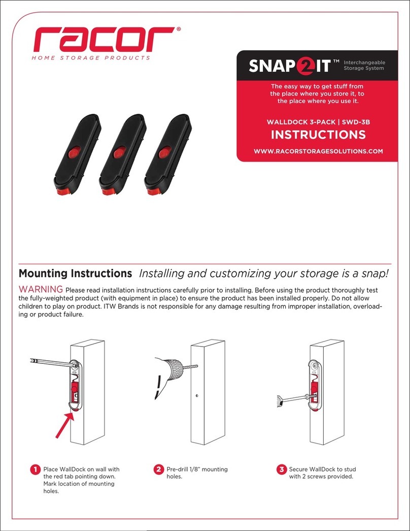 RACOR SNAP2IT SWD-3B instructions RACOR SNAP2IT SWD-3B instructions