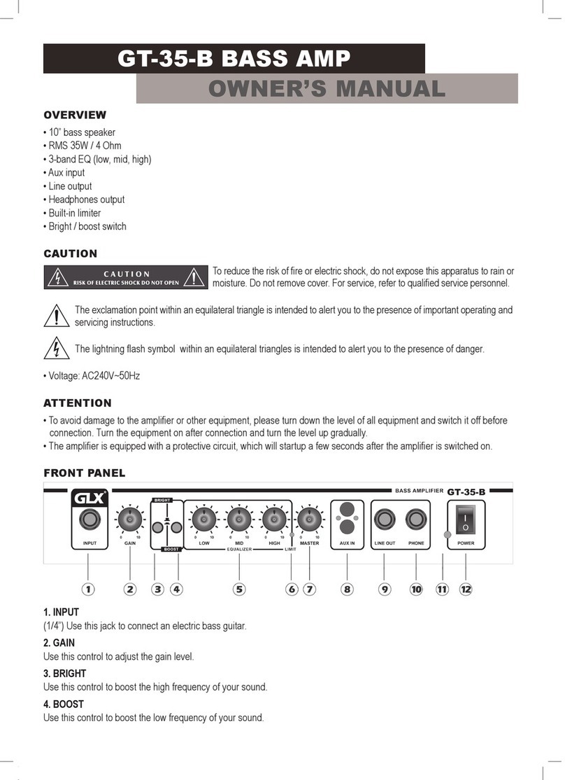 GLX GT-35-B User manual