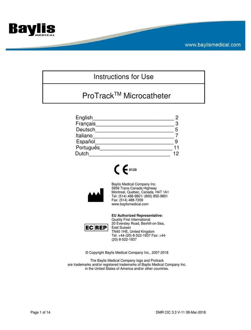 Baylis Medical ProTrack Instructions for use Baylis Medical ProTrack Instructions for use
