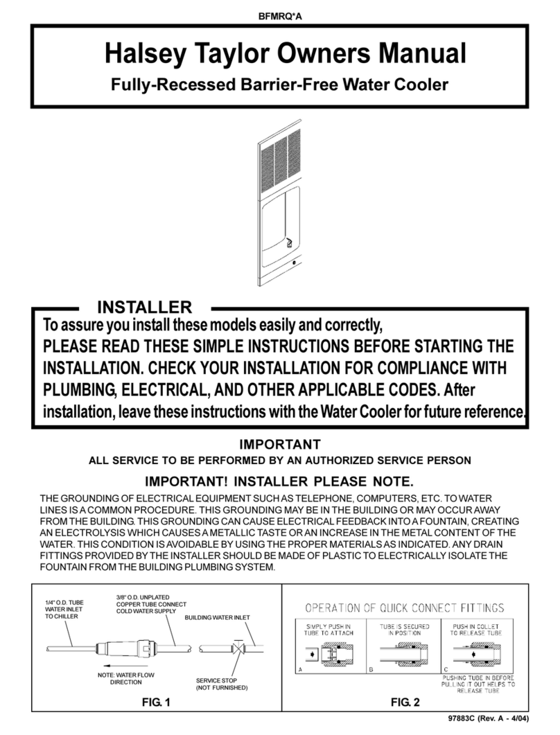 Halsey Taylor BFMRQ*A Series owner's manual