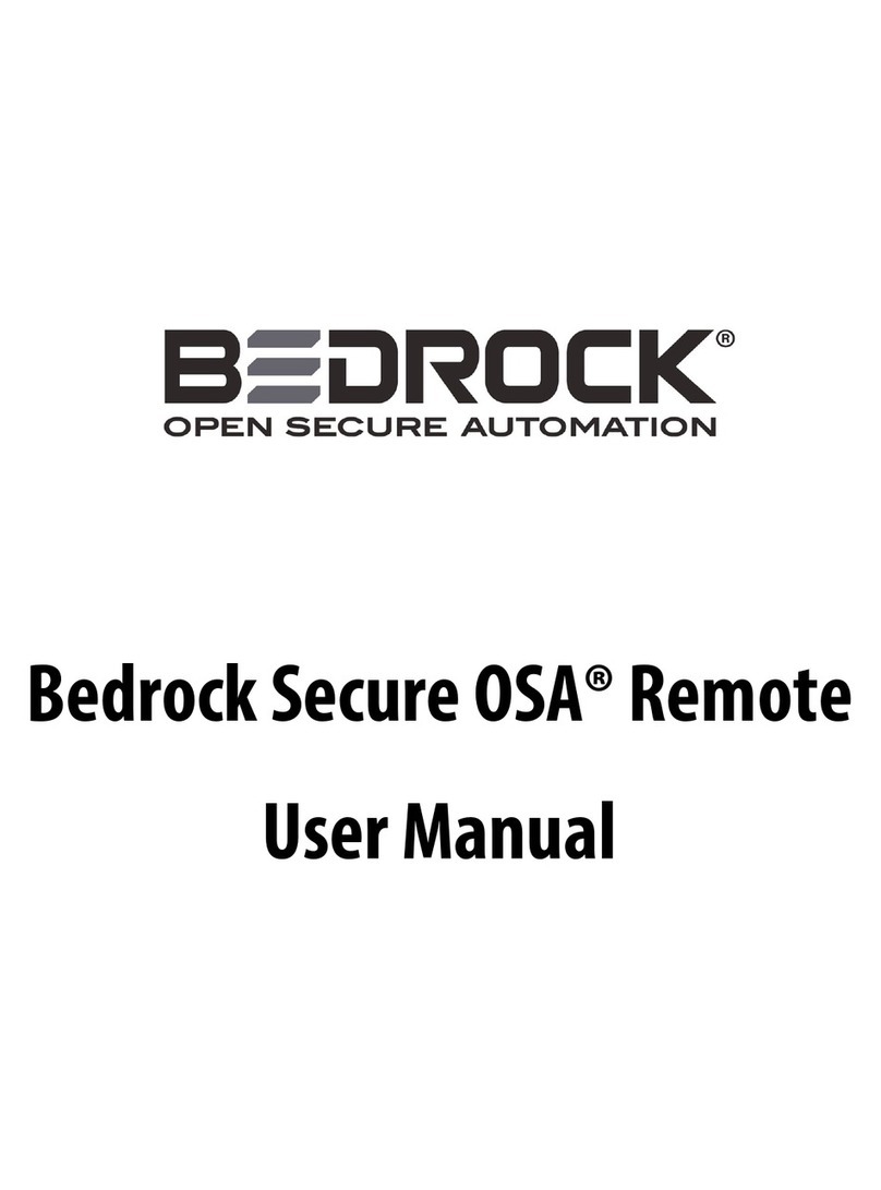 Bedrock Secure OSA Remote user manual