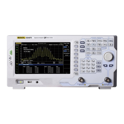 Rigol DSA800 Series User manual