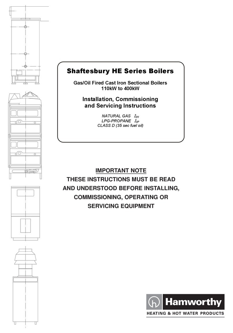 Hamworthy Shaftesbury HE Series Installation, commisioning and maintenance instructions