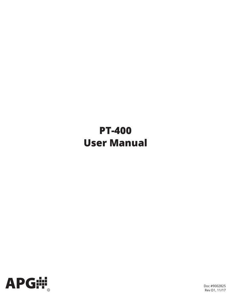 APG PT-400 Series user manual