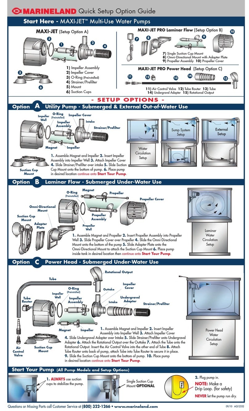 Marineland MAXI-JET Quick setup guide