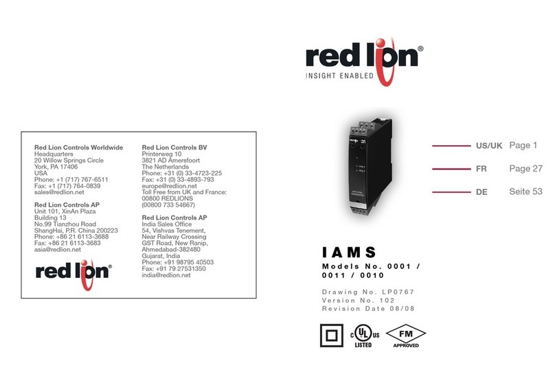 red lion IAMS 0001 manual