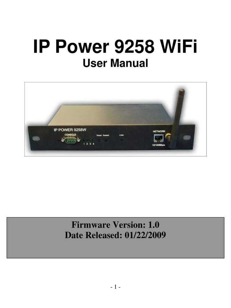 Aviosys IP Power 9258 WiFi User manual