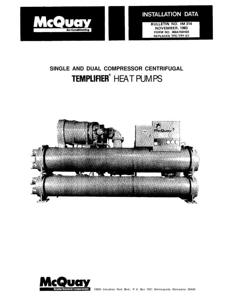 McQuay Templifier Installation and user guide