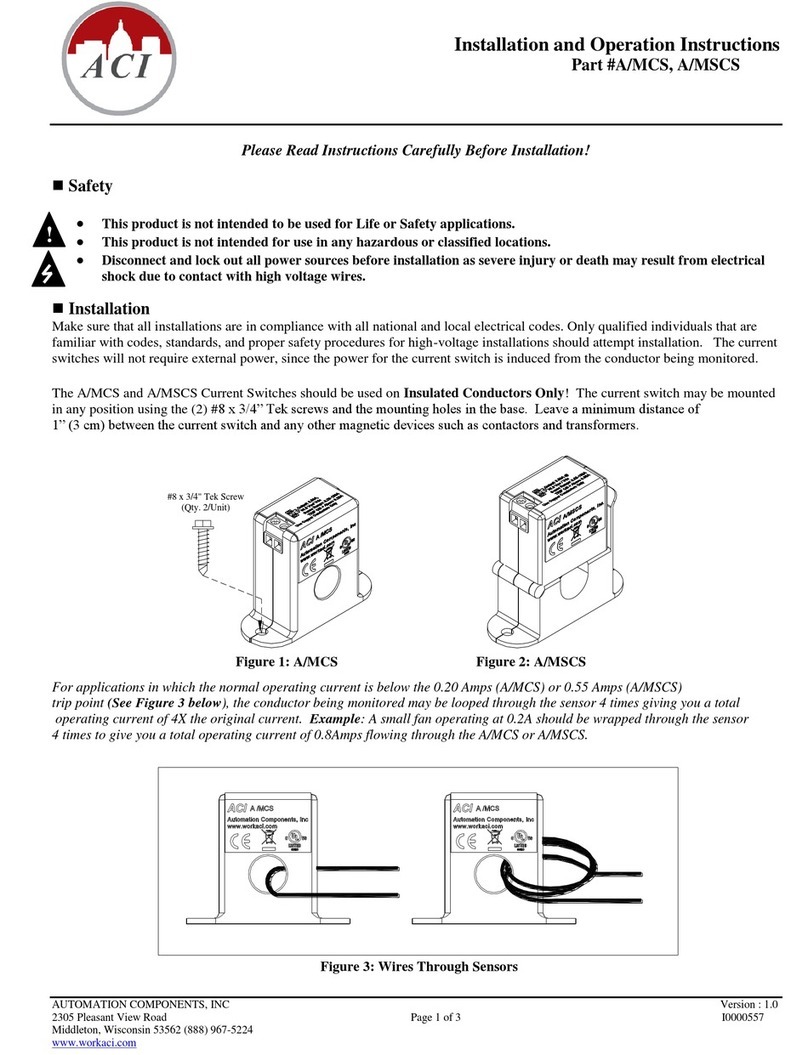 aci A/MCS User manual