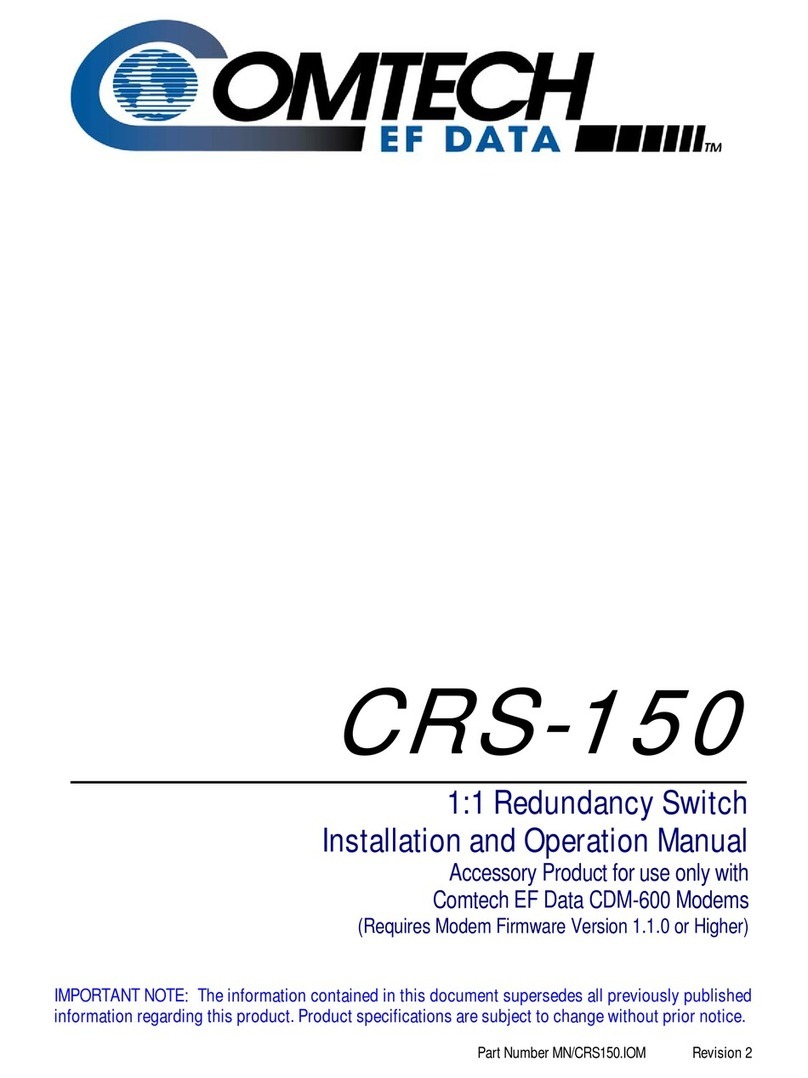 Comtech EF Data CRS-150 User manual
