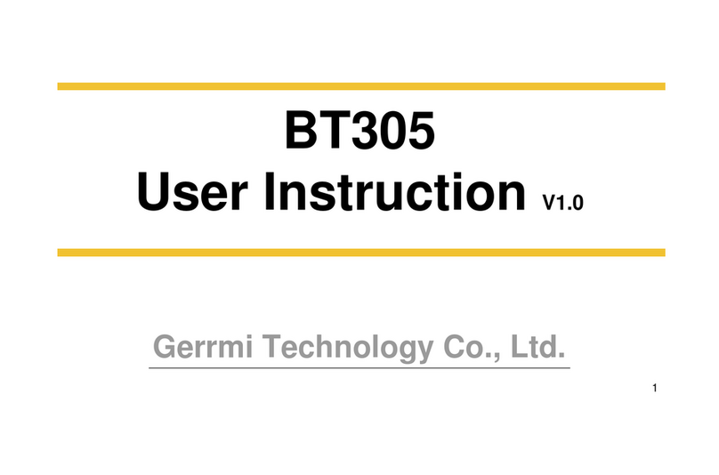 Gerrmi Technology BT305 User instruction