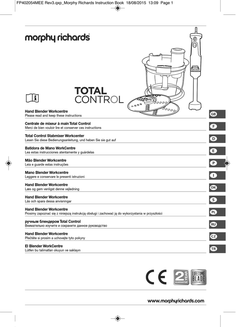 Morphy Richards Total control 402054 User manual