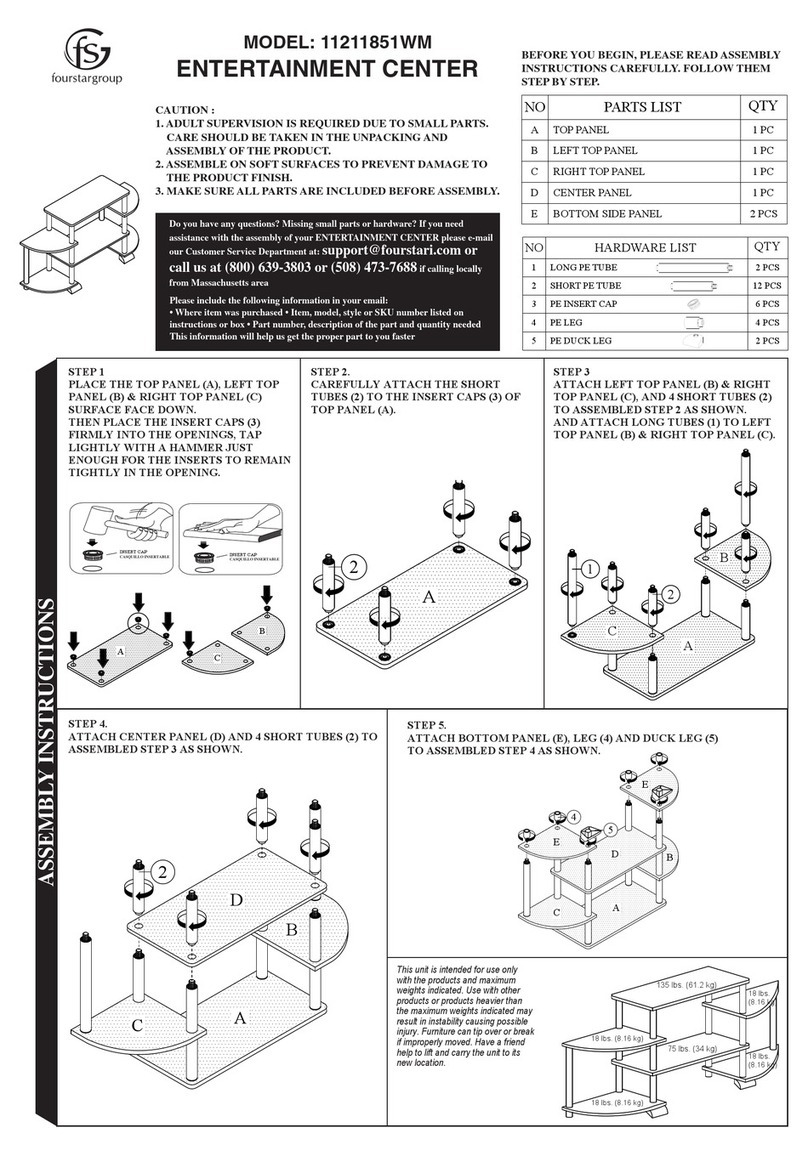 FourStar 11211851WM Assembly instructions