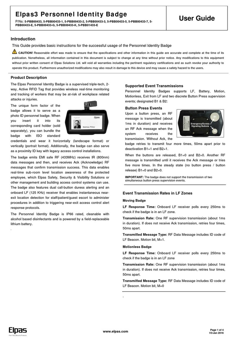 Elpas 5-PBB00433 User manual