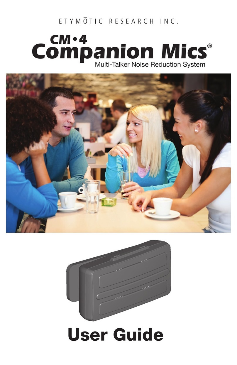 Etymotic Research Companion Mics CM-4 user guide