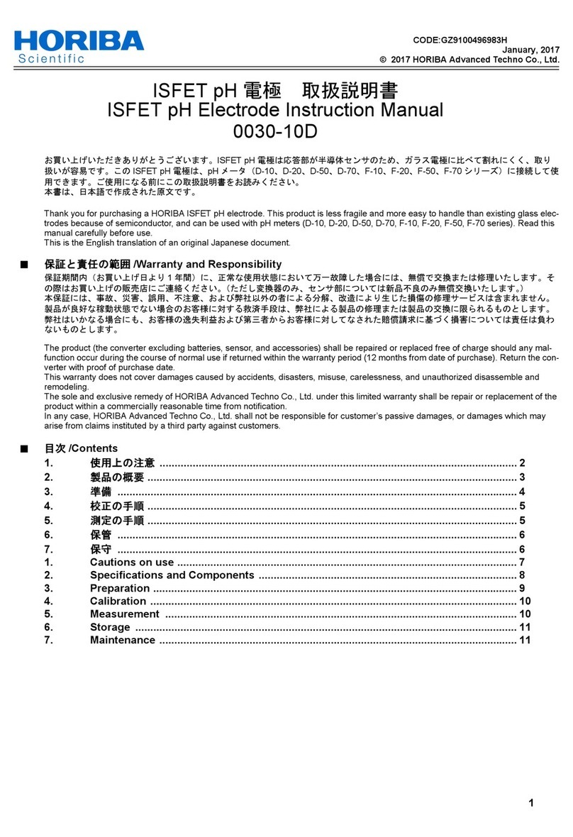 horiba 0030-10D instruction manual