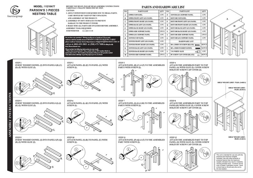 FourStar 11210477 Assembly instructions
