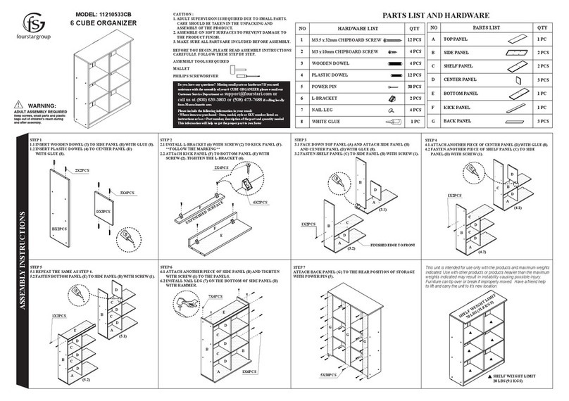 FourStar 11210533CB Assembly instructions