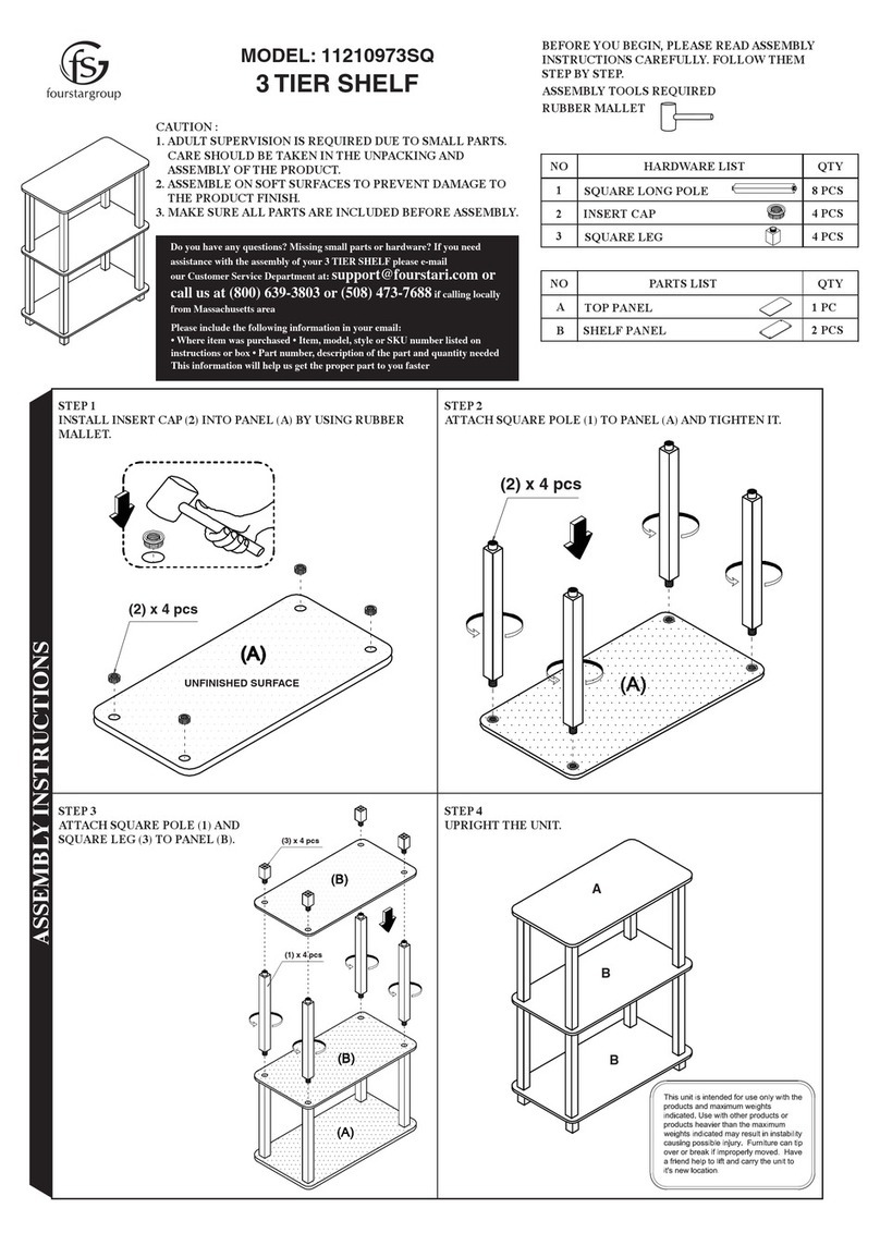 FourStar 11210973SQ Assembly instructions
