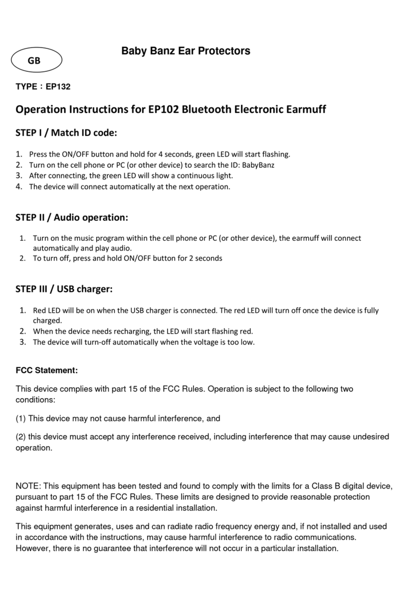 Baby Banz EP102 Operation instructions