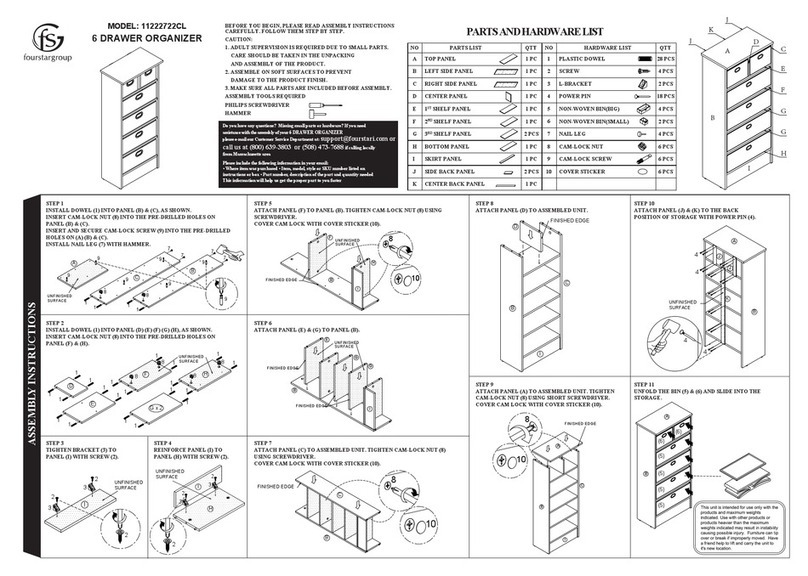 FourStar 11222722CL Assembly instructions