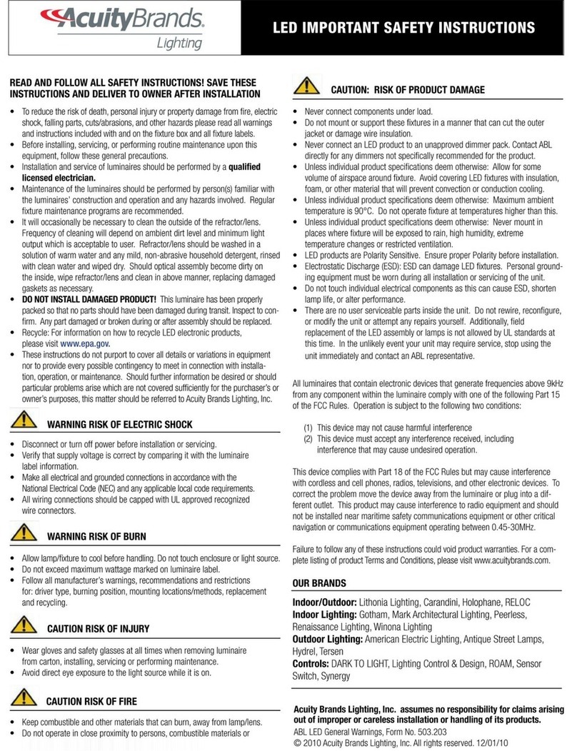 Lithonia Lighting LDN4 installation instructions