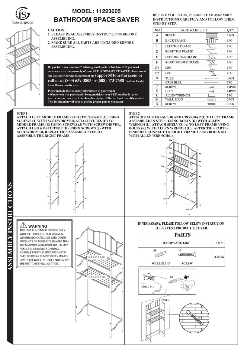 FourStar WRITING DESK Assembly instructions