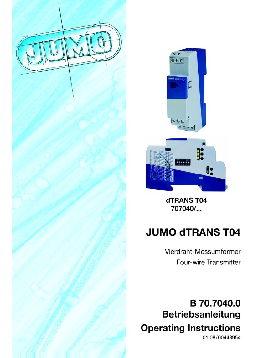 JUMO dTRANS T04 operating instructions