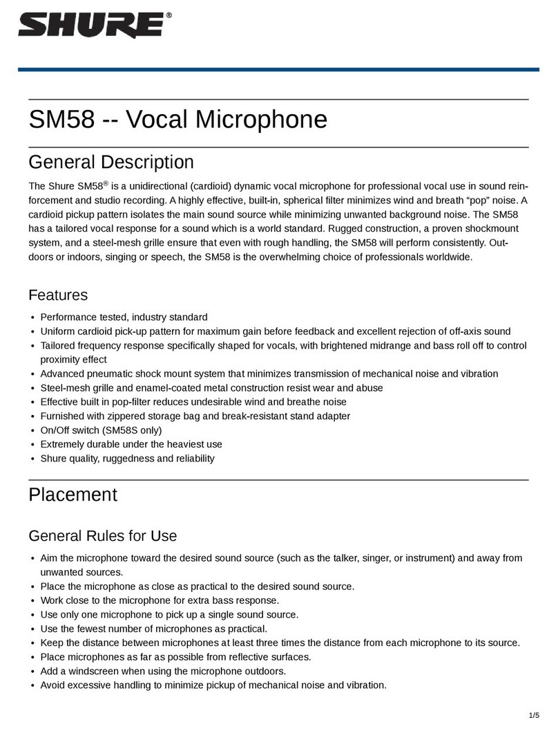 Shure SM58 manual