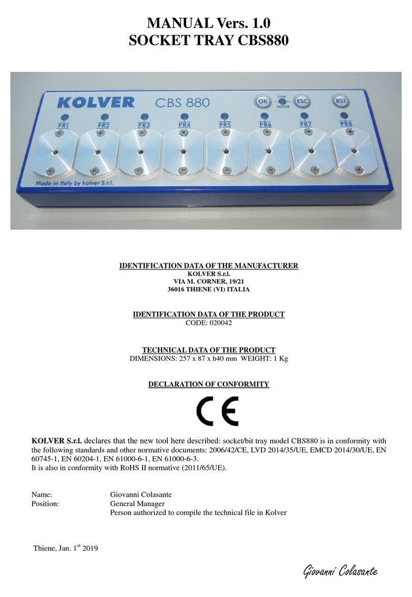 Kolver CBS 880 manual