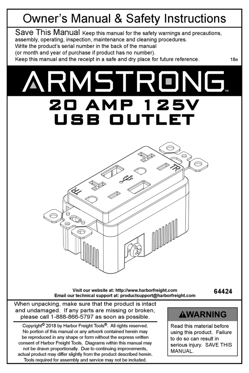 Armstrong 64424 Owner's manual & safety instructions