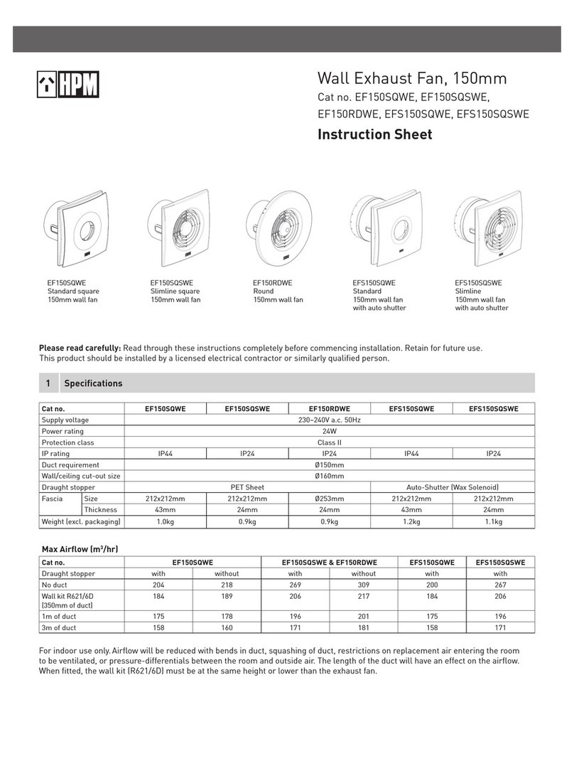 HPM EF150SQWE User manual