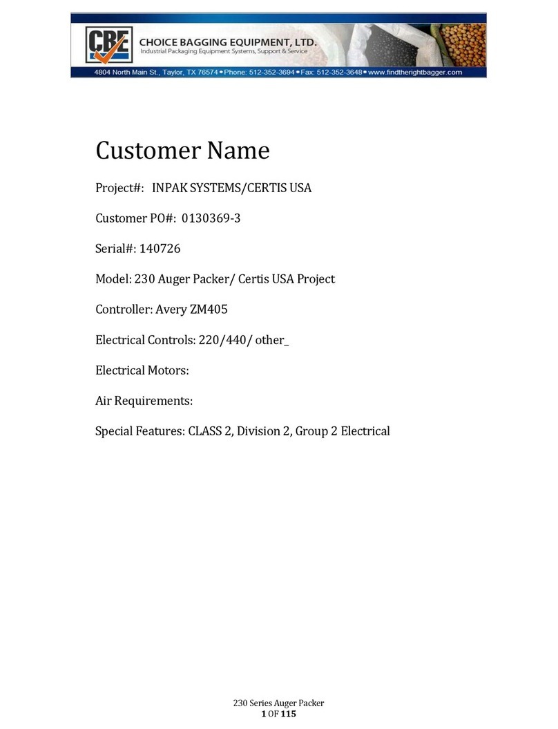 CBE 230 Installation, operation & maintenance instructions