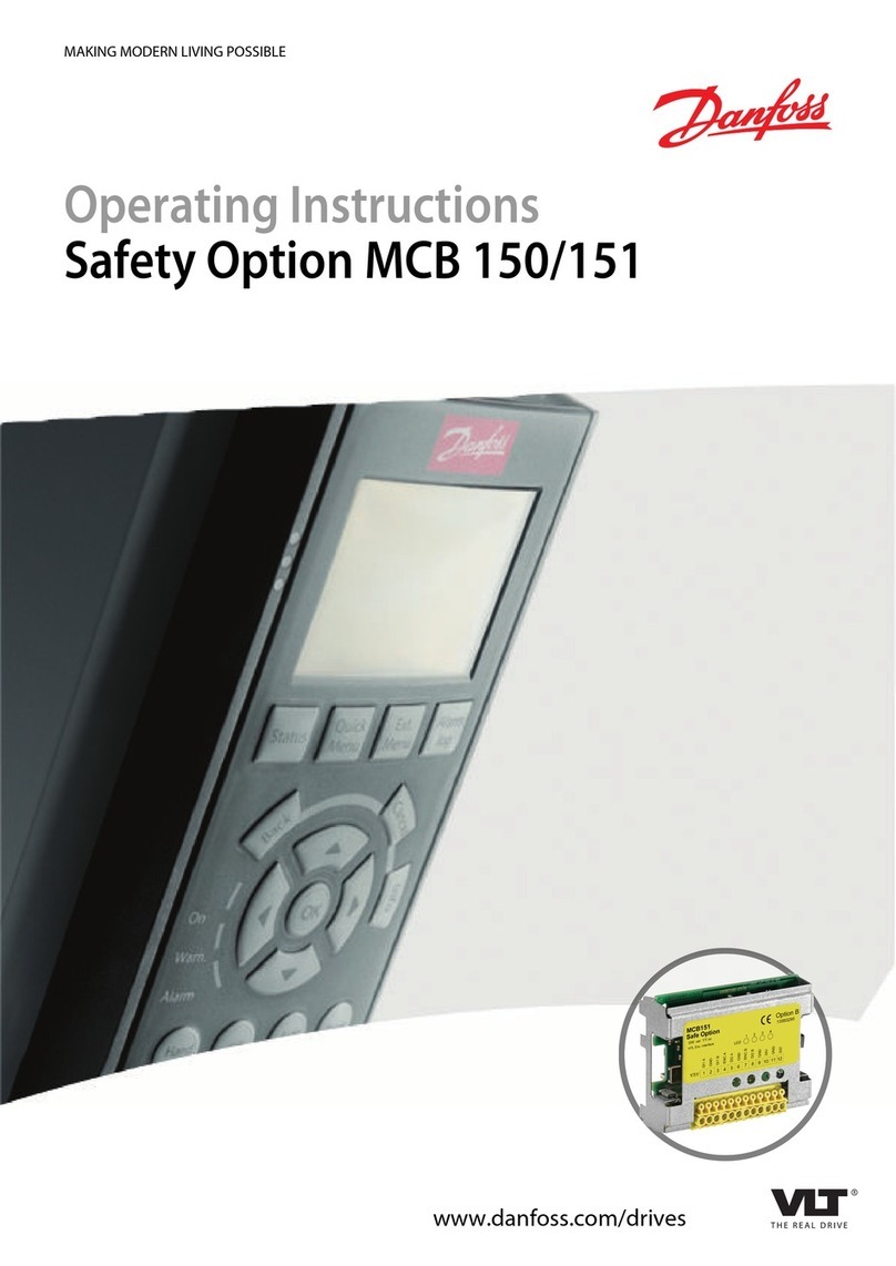 Danfoss VLT Safety Option MCB 150 User manual
