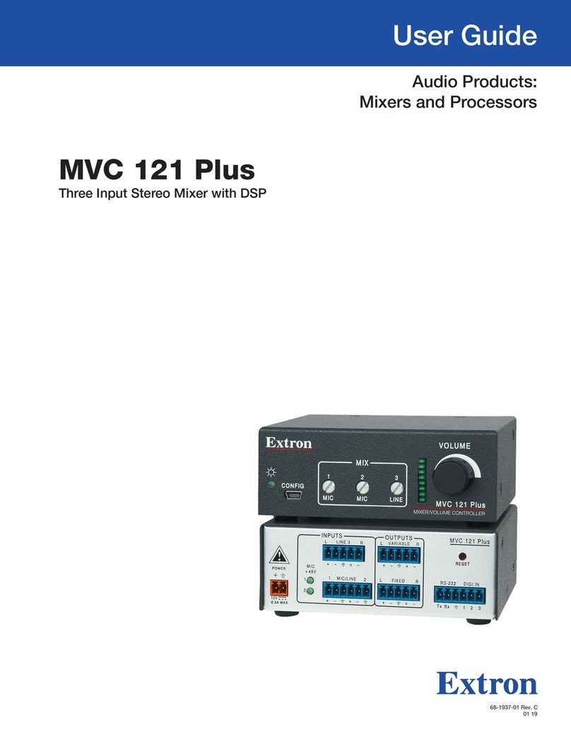 Extron electronics MVC 121 Plus user guide