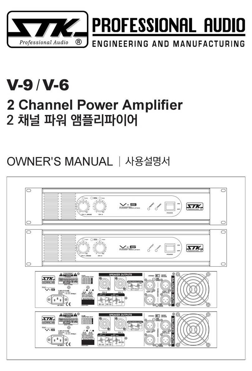STK Professional Audio V-9 owner's manual