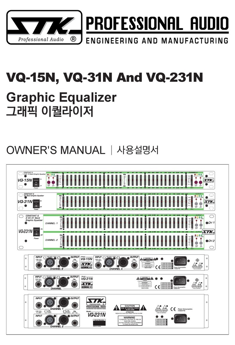 STK Professional Audio VQ-15N owner's manual