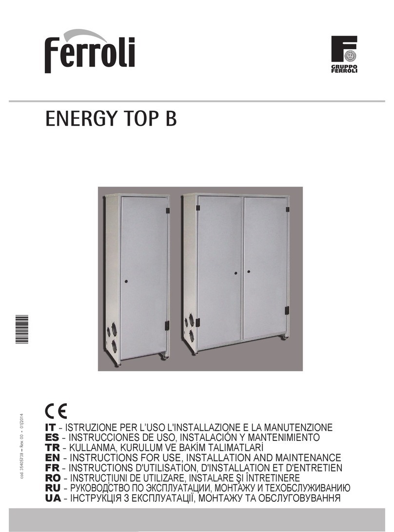 Ferroli ENERGY TOP B 80 Troubleshooting guide Ferroli ENERGY TOP B 80 Troubleshooting guide