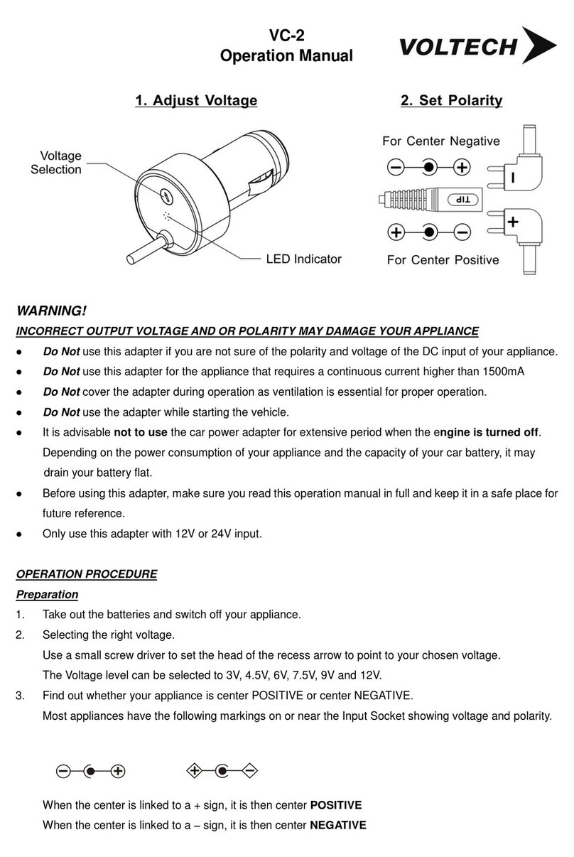 Voltech VC-2 User manual