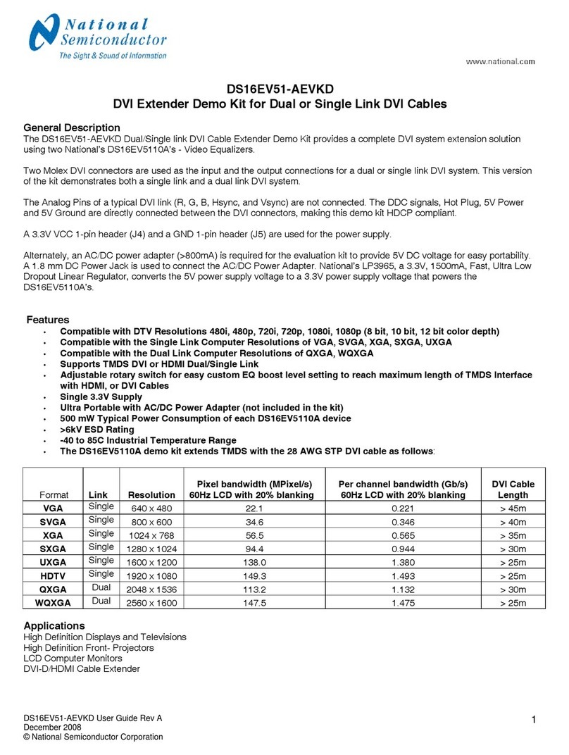 Texas Instruments DS16EV51-AEVKD User manual