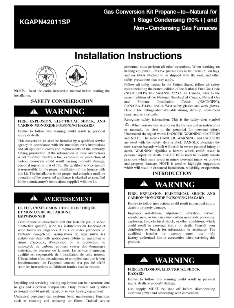 Carrier KGAPN42011SP installation instructions